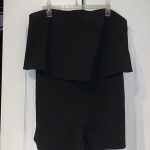 Nordstrom black strapless romper